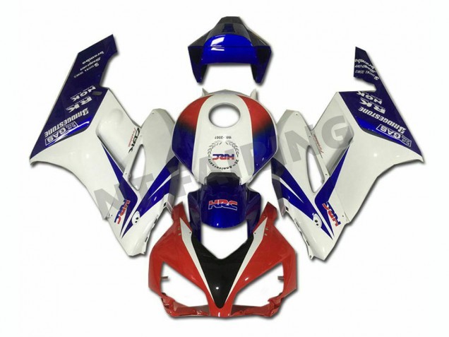 Weiß Blau Rot Honda CBR 1000 RR 2004-2005 Motorrad Verkleidungen Weiß Blau Rot Honda CBR 1000 RR 2004-2005 Motorrad Verkleidungen