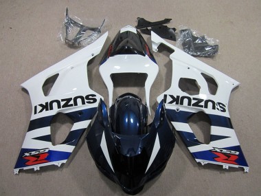 Weiß Blau Schwarz Aufkleber Suzuki GSXR 1000 K3 2003-2004 Motorrad Verkleidungen