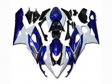 Weiß Blau Suzuki GSXR 1000 K5 2005-2006 Motorrad Vollverkleidung