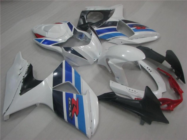 Weiß Blau Suzuki GSXR 1000 K9 2009-2016 Motorrad Verkleidungen Weiß Blau Suzuki GSXR 1000 K9 2009-2016 Motorrad Verkleidungen