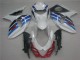 Weiß Blau Suzuki GSXR 1000 K9 2009-2016 Motorrad Verkleidungen Weiß Blau Suzuki GSXR 1000 K9 2009-2016 Motorrad Verkleidungen