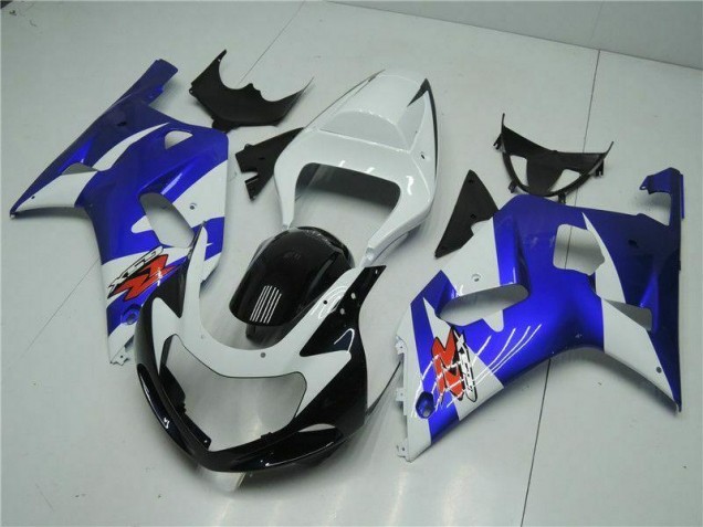 Weiß Blau Suzuki GSXR 600 / 750 K1 K2 K3 2001-2003 Motorrad Verkleidungen