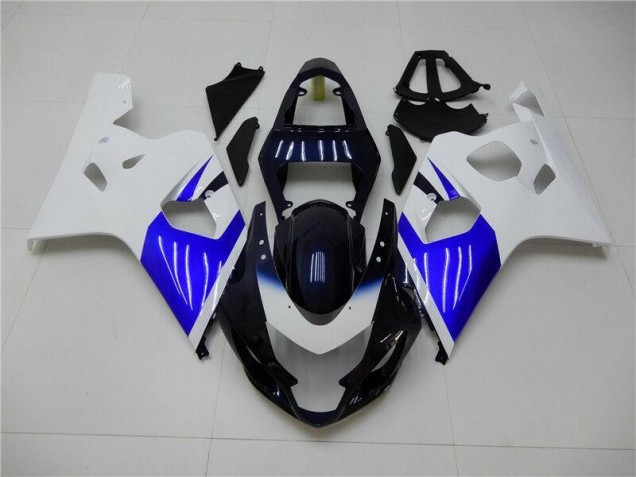 Weiß Blau Suzuki GSXR 600 / 750 K4 2004-2005 Motorrad Verkleidungen Weiß Blau Suzuki GSXR 600 / 750 K4 2004-2005 Motorrad Verkleidungen