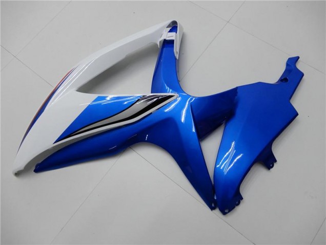 Weiß Blau Suzuki GSXR 600 / 750 K8 2008-2010 Motorrad Verkleidung Weiß Blau Suzuki GSXR 600 / 750 K8 2008-2010 Motorrad Verkleidung