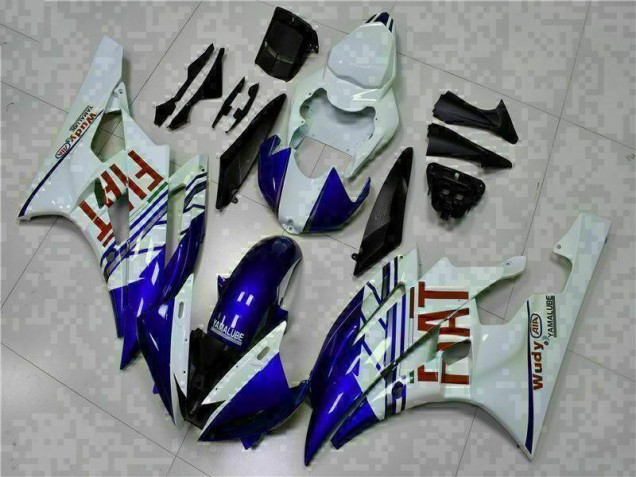 Weiß Blau Yamaha R6 2006-2007 Motorrad Verkleidung Weiß Blau Yamaha R6 2006-2007 Motorrad Verkleidung