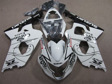 Weiß Corona Extra Motul Suzuki GSXR 600 K4 2004-2005 Motorrad Verkleidungen