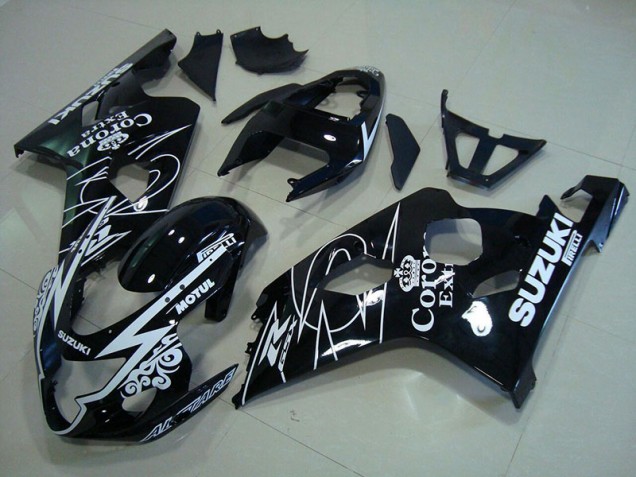 Weiß Corona Extra Motul Suzuki GSXR 750 K4 2004-2005 Motorrad Verkleidungen Weiß Corona Extra Motul Suzuki GSXR 750 K4 2004-2005 Motorrad Verkleidungen