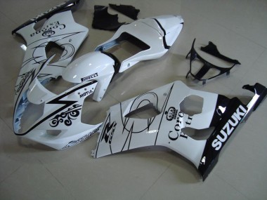 Weiß Corona Suzuki GSXR 1000 K3 2003-2004 Motorrad Verkleidungen