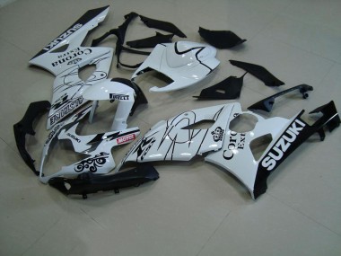 Weiß Corona Suzuki GSXR 1000 K5 2005-2006 Motorrad Verkleidungen