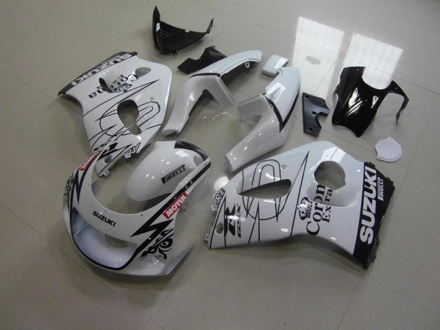 Weiß Corona Suzuki GSXR 600 1996-2000 Motorrad Verkleidungen Weiß Corona Suzuki GSXR 600 1996-2000 Motorrad Verkleidungen