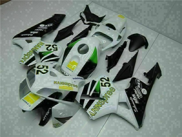 Weiß Gelb Grün 52 Honda CBR 600 RR 2005-2006 Motorrad Verkleidungen