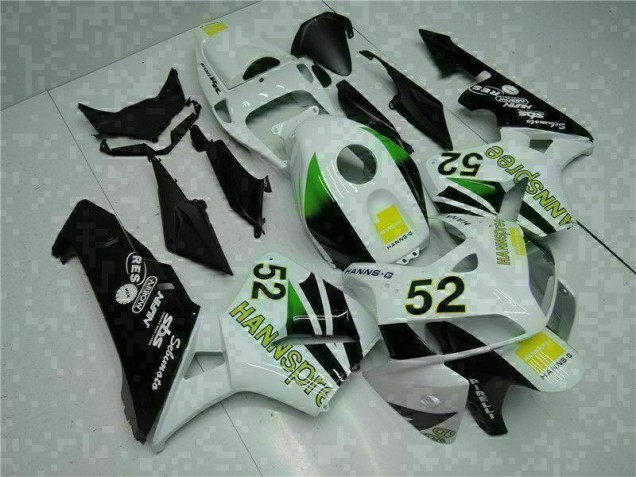 Weiß Gelb Grün 52 Honda CBR 600 RR 2005-2006 Motorrad Verkleidungen