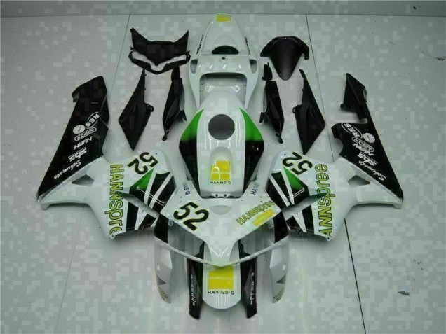 Weiß Gelb Grün 52 Honda CBR 600 RR 2005-2006 Motorrad Verkleidungen