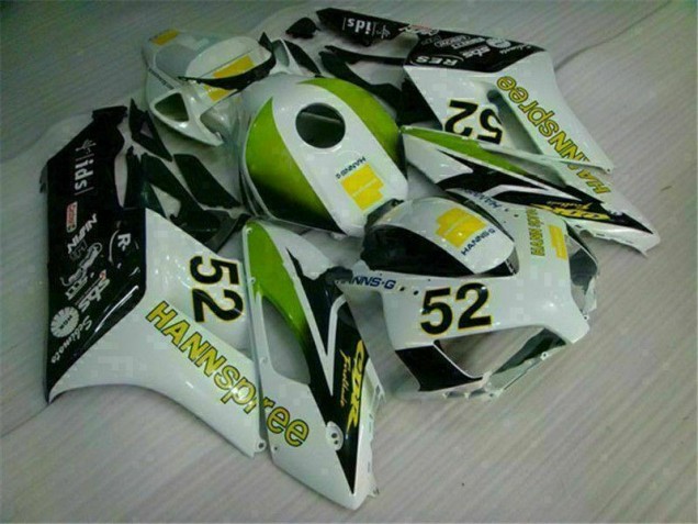 Weiß Grün Hannspree 52 Honda CBR 1000 RR 2004-2005 Motorrad Verkleidungen Weiß Grün Hannspree 52 Honda CBR 1000 RR 2004-2005 Motorrad Verkleidungen