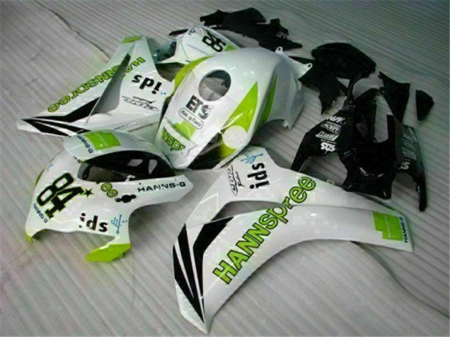 Weiß Grün Hannspree 84 Honda CBR 1000 RR 2008-2011 Motorrad Verkleidungen