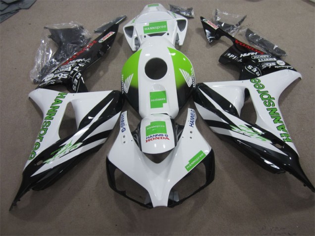 Weiß Grün Hannspree Honda CBR 1000 RR 2006-2007 Motorrad Verkleidungen Weiß Grün Hannspree Honda CBR 1000 RR 2006-2007 Motorrad Verkleidungen