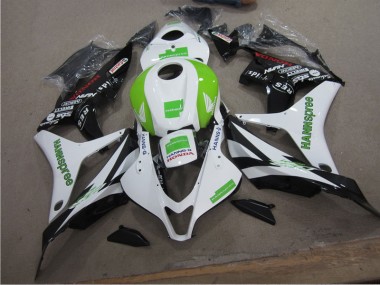Weiß Grün Hannspree Honda CBR 600 RR 2007-2008 Motorrad Verkleidungen