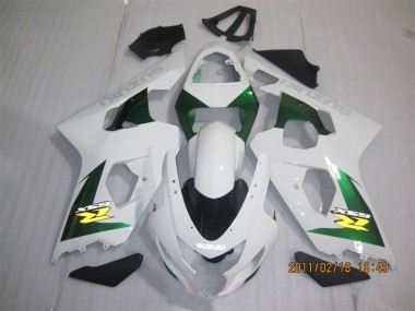 Weiß Grün Suzuki GSXR 600 K4 2004-2005 Motorrad Verkleidungen