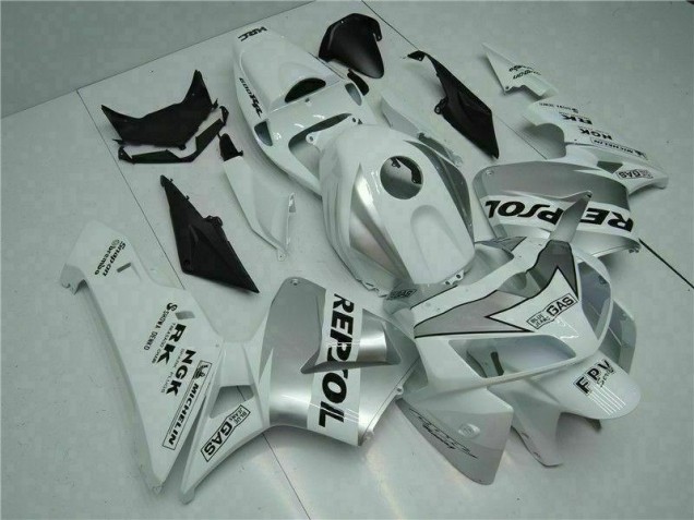 Weiß Honda CBR 600 RR 2005-2006 Motor Verkleidungen Weiß Honda CBR 600 RR 2005-2006 Motor Verkleidungen