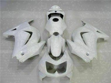 Weiß Kawasaki EX250 2008-2012 Motorrad Verkleidungen