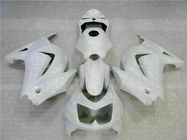Weiß Kawasaki EX250 2008-2012 Motorrad Verkleidungen Weiß Kawasaki EX250 2008-2012 Motorrad Verkleidungen