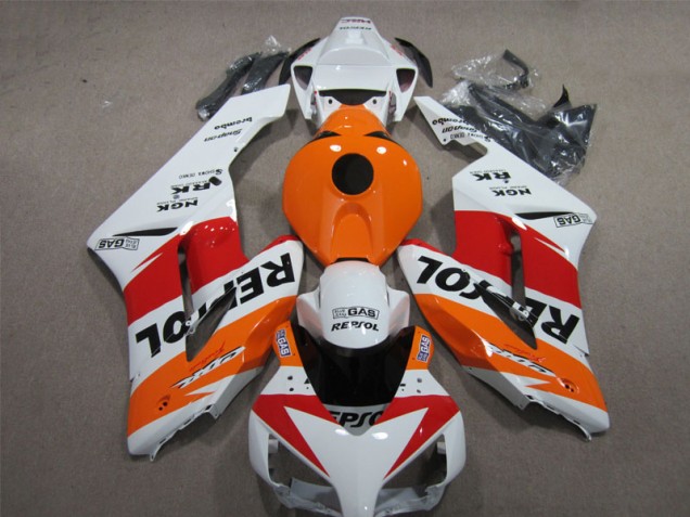 Weiß Orange Repsol Honda CBR 1000 RR 2004-2005 Motorrad Verkleidungen Weiß Orange Repsol Honda CBR 1000 RR 2004-2005 Motorrad Verkleidungen