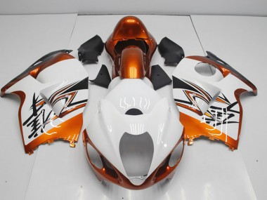 Weiß Orange Suzuki GSXR 1300 Hayabusa 1996-2007 Motorrad Verkleidungen