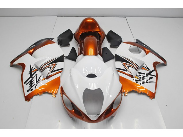 Weiß Orange Suzuki GSXR 1300 Hayabusa 1996-2007 Motorrad Verkleidungen Weiß Orange Suzuki GSXR 1300 Hayabusa 1996-2007 Motorrad Verkleidungen