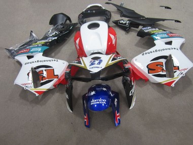 Weiß Rot Blau Honda CBR 600 RR 2007-2008 Motorrad Verkleidungen