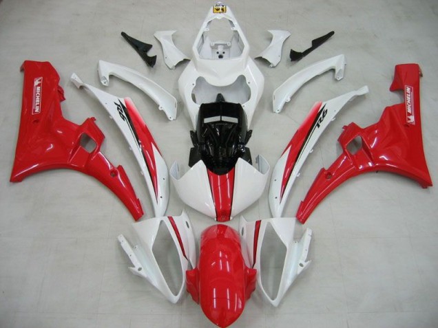 Weiß Rot Michelin Yamaha R6 2006-2007 Motorrad Verkleidungen Weiß Rot Michelin Yamaha R6 2006-2007 Motorrad Verkleidungen