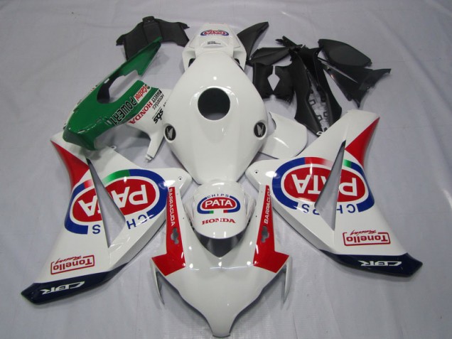Weiß Rot PATA Honda CBR 1000 RR 2008-2011 Motorrad Verkleidung Weiß Rot PATA Honda CBR 1000 RR 2008-2011 Motorrad Verkleidung