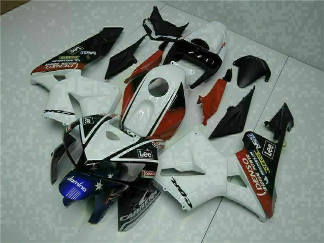 Weiß Rot Schwarz Lee Honda CBR 600 RR 2005-2006 Motorrad Verkleidungen Weiß Rot Schwarz Lee Honda CBR 600 RR 2005-2006 Motorrad Verkleidungen