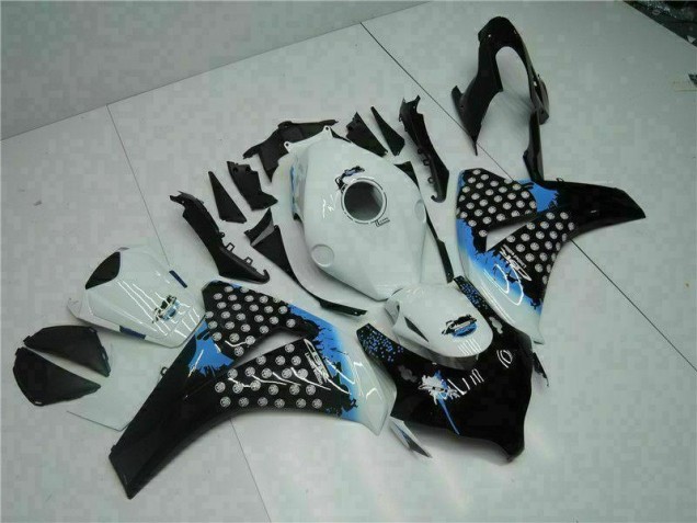 Weiß Schwarz Honda CBR 1000 RR 2008-2011 Motorrad Verkleidung Weiß Schwarz Honda CBR 1000 RR 2008-2011 Motorrad Verkleidung