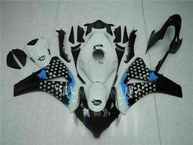 Weiß Schwarz Honda CBR 1000 RR 2008-2011 Motorrad Verkleidung Weiß Schwarz Honda CBR 1000 RR 2008-2011 Motorrad Verkleidung