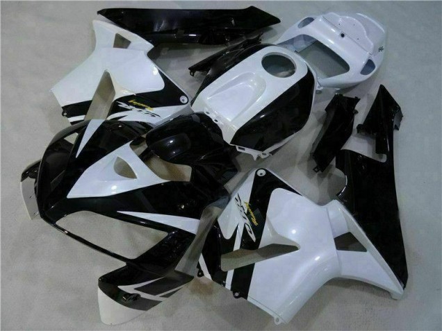 Weiß Schwarz Honda CBR 600 RR 2005-2006 Motorrad Vollverkleidung Weiß Schwarz Honda CBR 600 RR 2005-2006 Motorrad Vollverkleidung