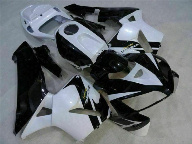 Weiß Schwarz Honda CBR 600 RR 2005-2006 Motorrad Vollverkleidung Weiß Schwarz Honda CBR 600 RR 2005-2006 Motorrad Vollverkleidung