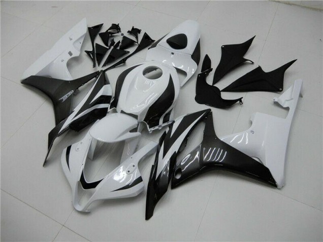 Weiß Schwarz Honda CBR 600 RR 2007-2008 Motorrad Verkleidungen Weiß Schwarz Honda CBR 600 RR 2007-2008 Motorrad Verkleidungen