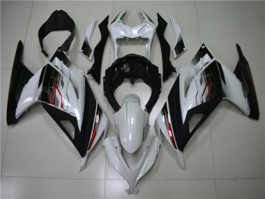 Weiß Schwarz Kawasaki EX300 2013-2016 Motorrad Verkleidungen