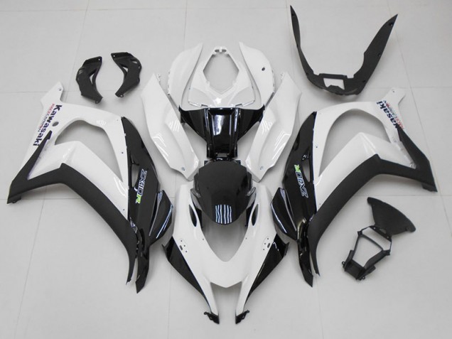 Weiß Schwarz Kawasaki ZX10R 2016-2019 Motorrad Verkleidungen Weiß Schwarz Kawasaki ZX10R 2016-2019 Motorrad Verkleidungen