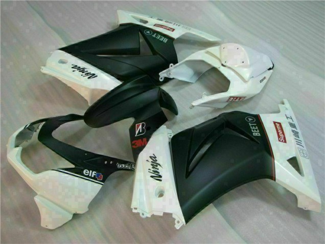 Weiß Schwarz Ninja 3M Kawasaki EX250 2008-2012 Motorrad Verkleidungen Weiß Schwarz Ninja 3M Kawasaki EX250 2008-2012 Motorrad Verkleidungen