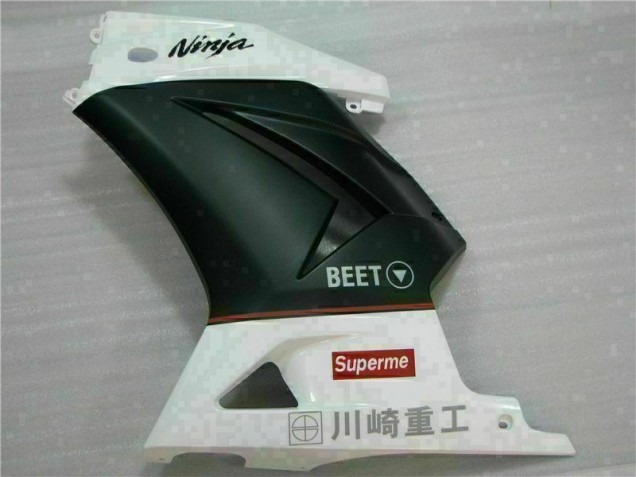 Weiß Schwarz Ninja 3M Kawasaki EX250 2008-2012 Motorrad Verkleidungen Weiß Schwarz Ninja 3M Kawasaki EX250 2008-2012 Motorrad Verkleidungen