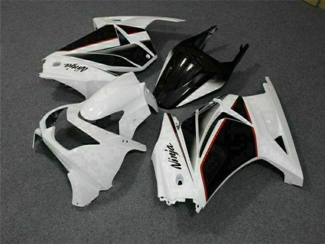 Weiß Schwarz Ninja Kawasaki EX250 2008-2012 Motorrad Verkleidung Weiß Schwarz Ninja Kawasaki EX250 2008-2012 Motorrad Verkleidung