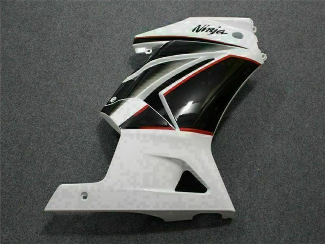 Weiß Schwarz Ninja Kawasaki EX250 2008-2012 Motorrad Verkleidung Weiß Schwarz Ninja Kawasaki EX250 2008-2012 Motorrad Verkleidung