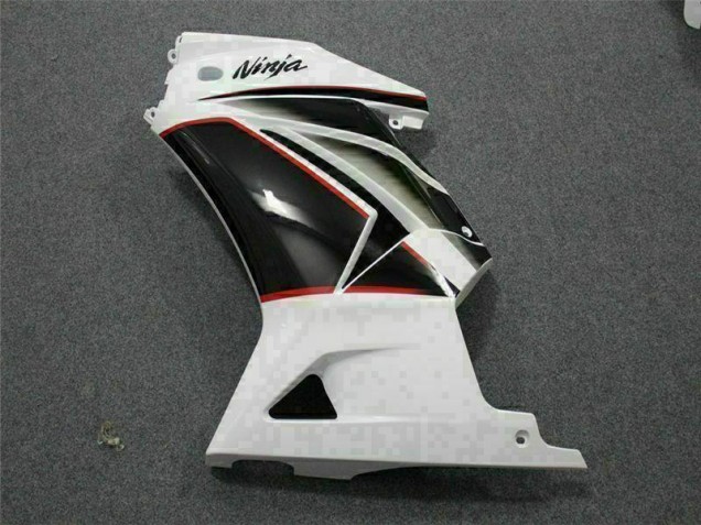 Weiß Schwarz Ninja Kawasaki EX250 2008-2012 Motorrad Verkleidung Weiß Schwarz Ninja Kawasaki EX250 2008-2012 Motorrad Verkleidung
