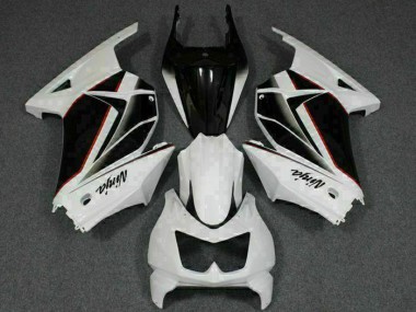 Weiß Schwarz Ninja Kawasaki EX250 2008-2012 Motorrad Verkleidung