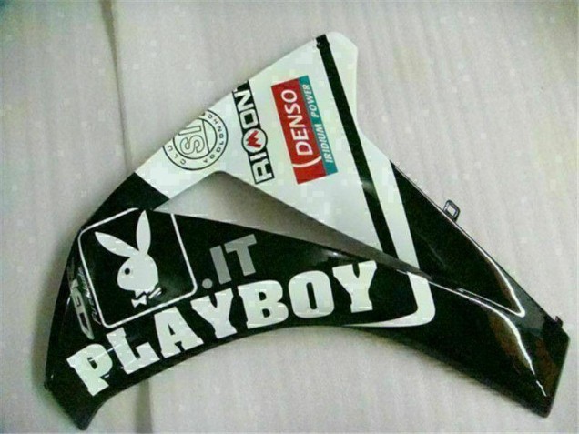 Weiß Schwarz Playboy Honda CBR 1000 RR 2008-2011 Motorrad Verkleidung Weiß Schwarz Playboy Honda CBR 1000 RR 2008-2011 Motorrad Verkleidung