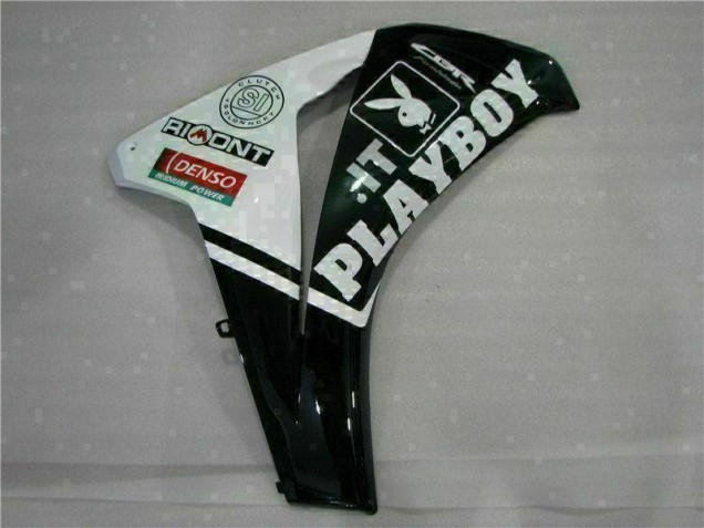 Weiß Schwarz Playboy Honda CBR 1000 RR 2008-2011 Motorrad Verkleidungen Weiß Schwarz Playboy Honda CBR 1000 RR 2008-2011 Motorrad Verkleidungen
