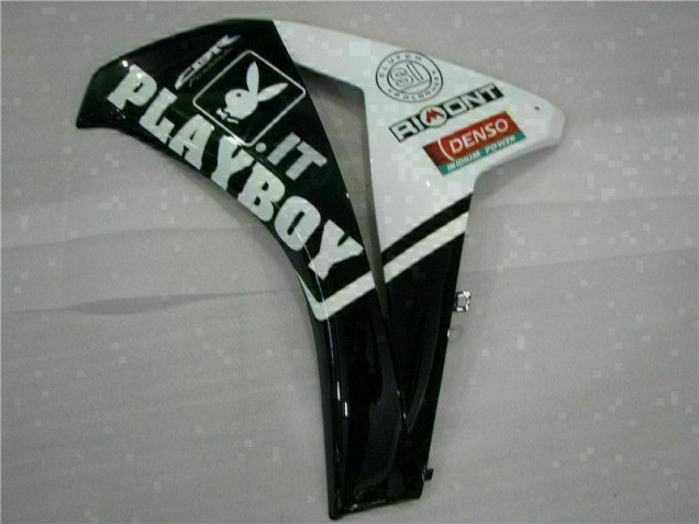 Weiß Schwarz Playboy Honda CBR 1000 RR 2008-2011 Motorrad Verkleidungen Weiß Schwarz Playboy Honda CBR 1000 RR 2008-2011 Motorrad Verkleidungen