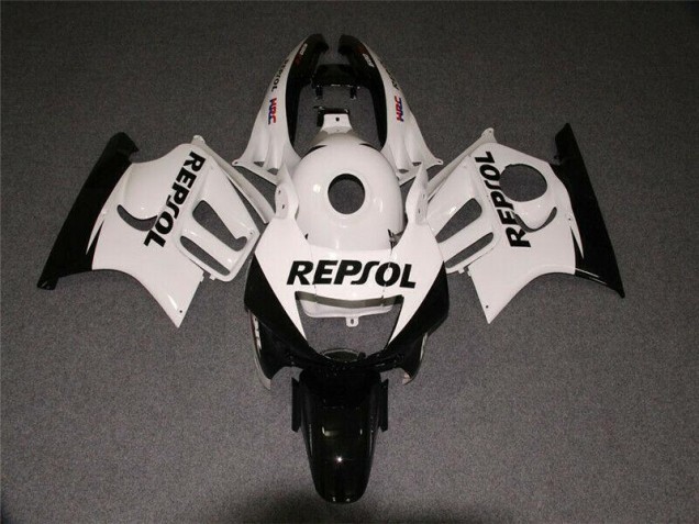 Weiß Schwarz Repsol Honda CBR 600 F3 1995-1998 Motorrad Verkleidungen Weiß Schwarz Repsol Honda CBR 600 F3 1995-1998 Motorrad Verkleidungen