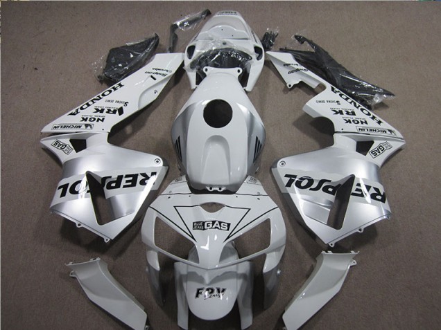 Weiß Schwarz Repsol Honda CBR 600 RR 2005-2006 Motorrad Verkleidung Weiß Schwarz Repsol Honda CBR 600 RR 2005-2006 Motorrad Verkleidung